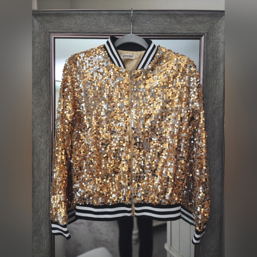 Gold Sequin Jacket
